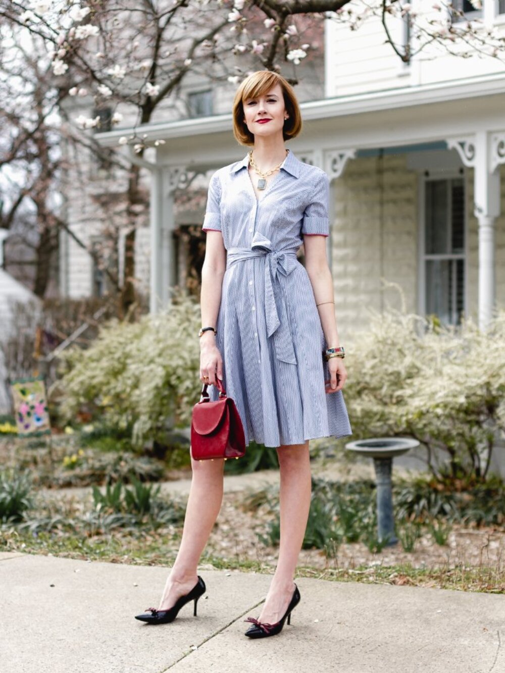 Brooks Brothers by Zac Posen Non-Iron Supima Cotton Shirt Dress, Sz 0